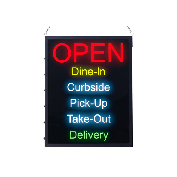 Winco - All-in-One �OPEN� LED Sign
