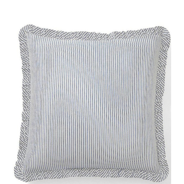 Ralph Lauren Amy Pinstriped Euro Pillow Sham