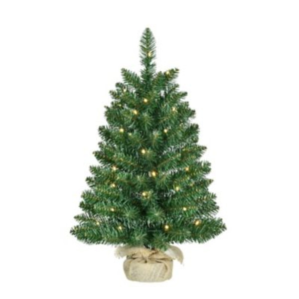 Red Shed 2 ft. Pre-Lit Green Pine Artificial Christmas Tree, Warm White LED Lights