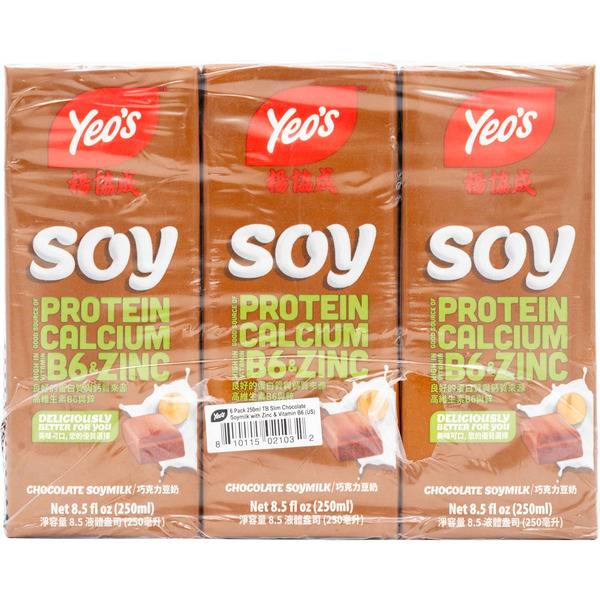 Yeo's Chocolate Soy Milk with Calcium, Zinc & Vitamin B6