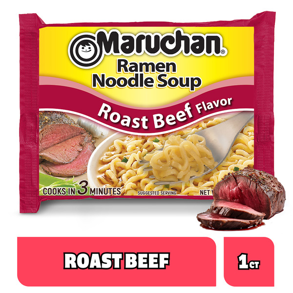 Maruchan Ramen Noodle Soup Roast Beef Flavor