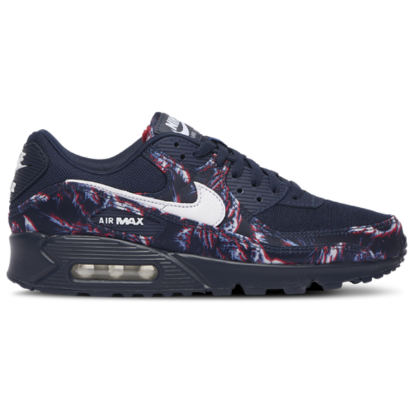 Nike Men's Air Max 90 Running Shoes, Size 11.5 - Navy/Red/White