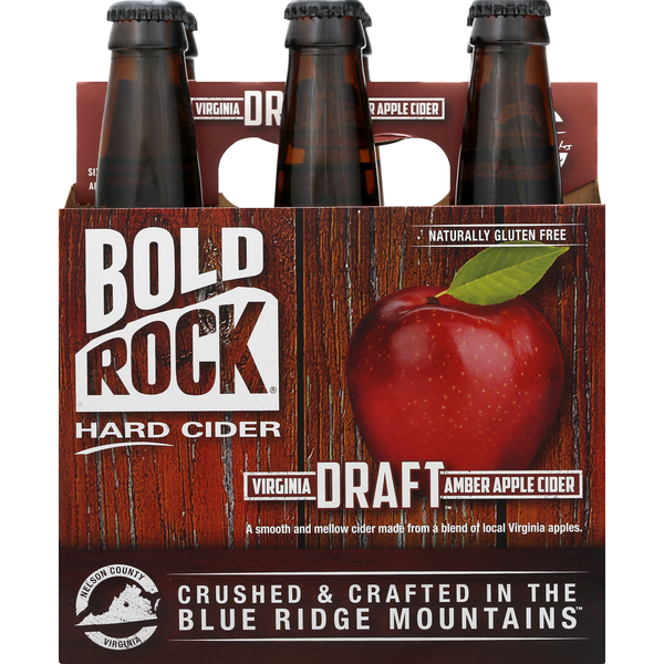 Bold Rock Hard Cider, Virginia Draft Amber Apple (12 fl oz) Instacart