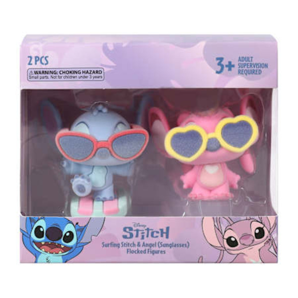 Disney Stitch Flocked Figures