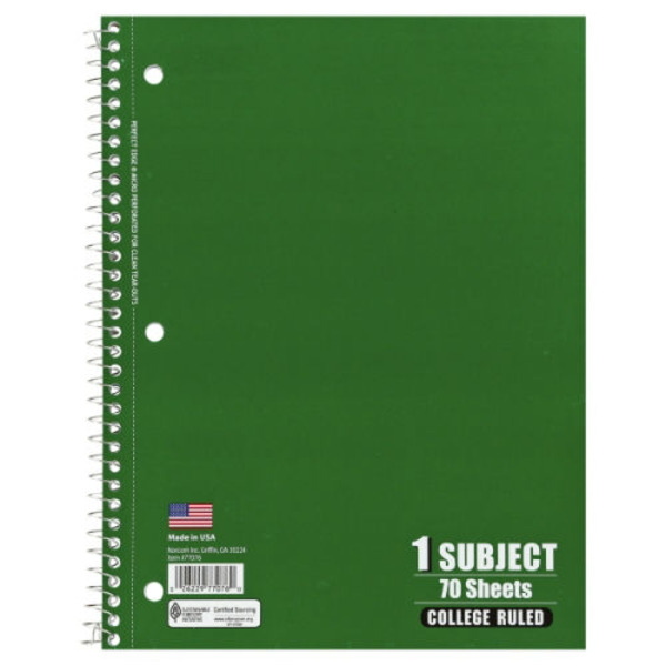 Wegmans Norcom Notebook, College Ruled, 70 Sheets Same-Day Delivery or ...