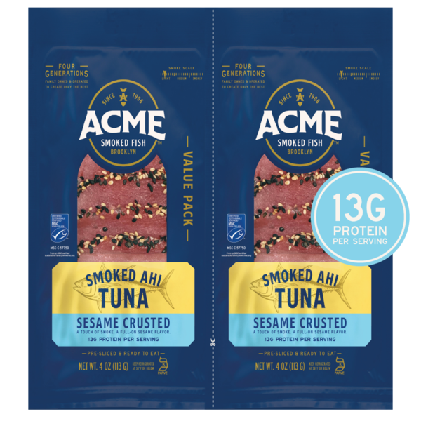 ash210g amu180g セット Acme Sesame Crusted Smoked Ahi Tuna, 4 oz, 2-count Same-Day