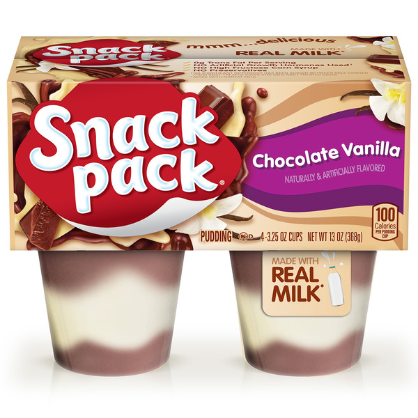 Snack Pack Chocolate Vanilla Flavored Pudding Same-Day Delivery