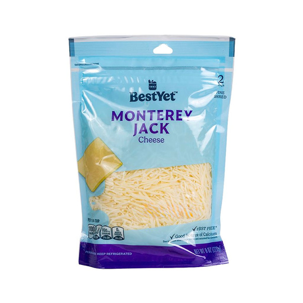 Best Yet Monterey Jack Cheese Finely Shredded