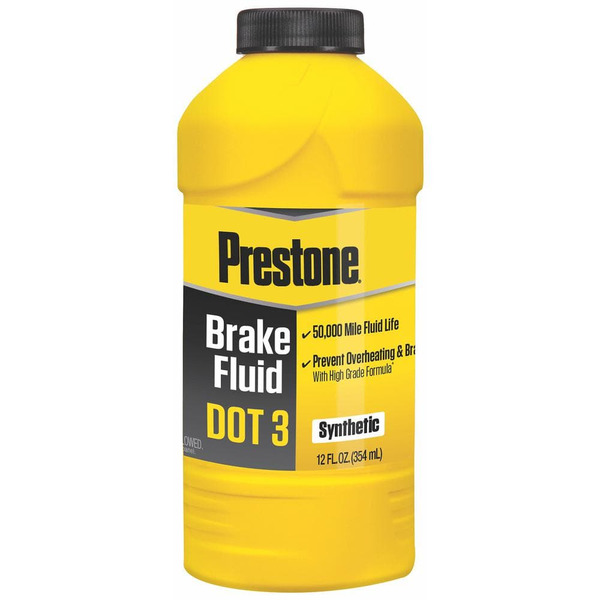 Prestone Dot 3-brake Fluid - 12 Fl. Oz. - Synthetic, High Grade, 50,000 Mile