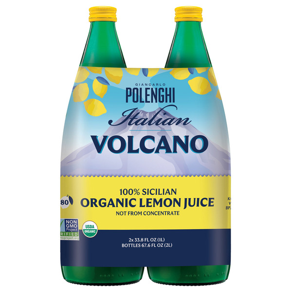 Organic Lemon Juice, 2 x 1 L