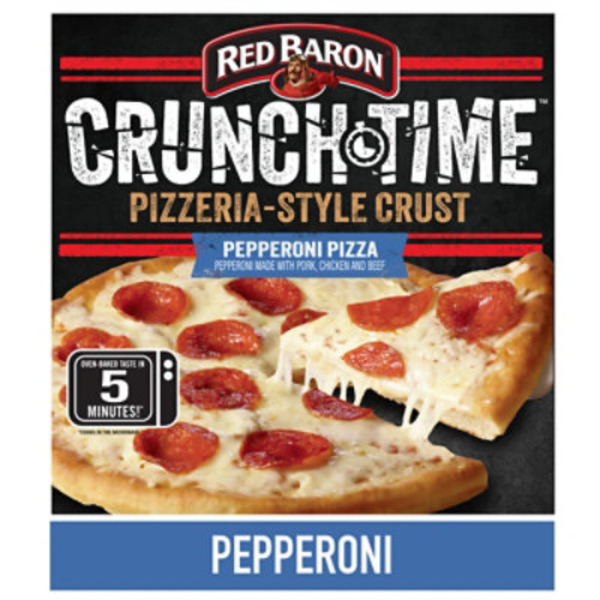 Red Baron Crunch Time Pepperoni Frozen Microwave Pizza