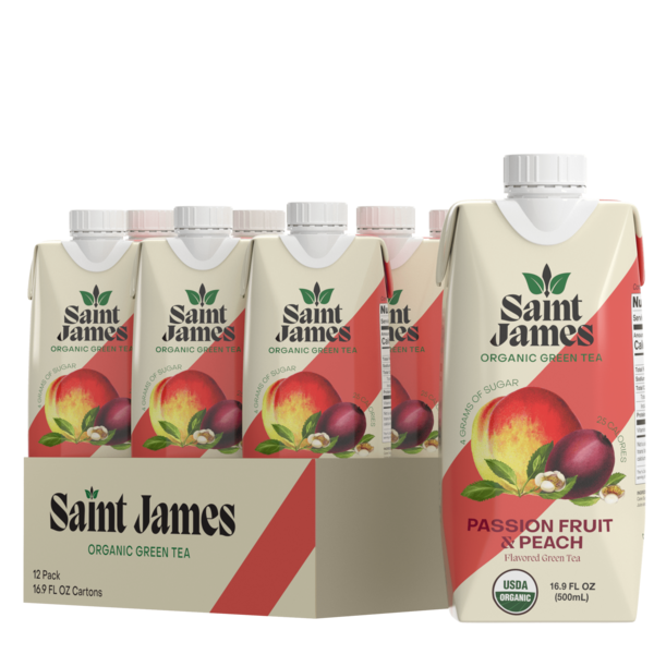 SAINT JAMES Passion Fruit and Peach Green Tea