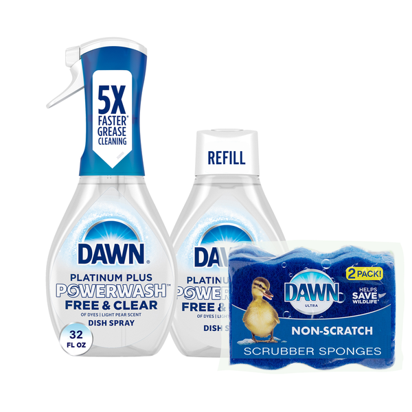 Safeway Dawn Free & Clear Powerwash Dish Spray, Dish Soap, Pear Scent