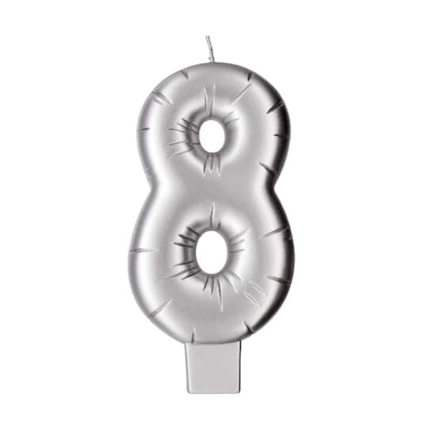 Makery Silver Number Candle