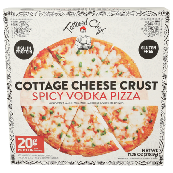 Tattooed Chef Spicy Vodka Cottage Cheese Crust Pizza