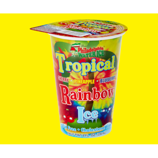 Philadelphia Water Ice - Tropical Rainbow Ice Cups - 12/8 oz