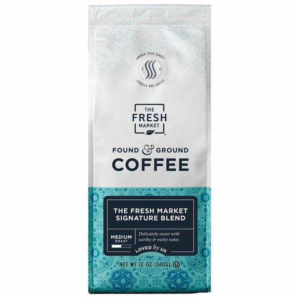 The Fresh Market Medium Roast Signature Blend 100% Arabica Found & Ground Coffee