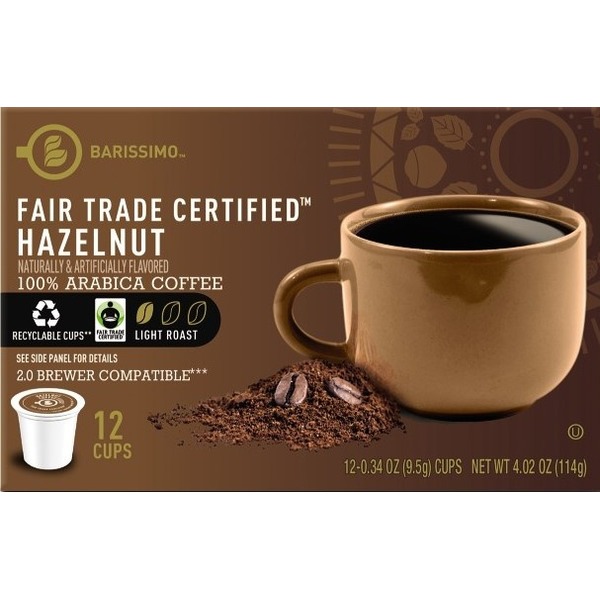 Barissimo Hazelnut Coffee Cups, Fair Trade Certified (12 ct) from ALDI
