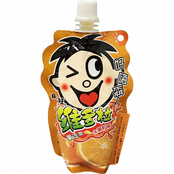 Want-Want Orange Flavor Jelly Drink Ice Bar