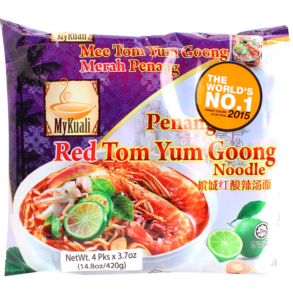 MyKuali Penang Red Tom Yum Goong Flavored Instant Noodle