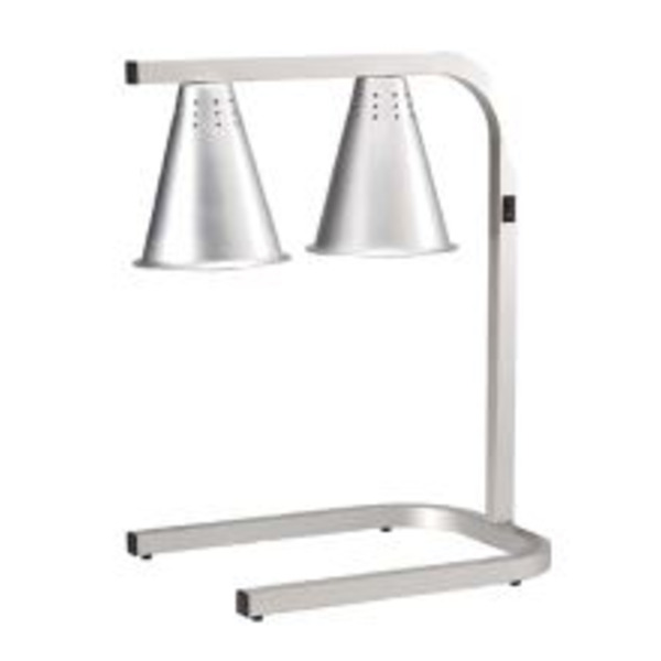 Qualite - Heat Lamp, C-frame, freestanding, adjustable, 2-bulb