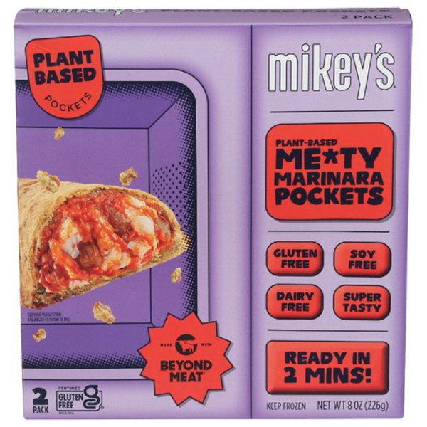 Mikey's Meaty Marinara Plant-Based Pockets 2 Pack Same-Day