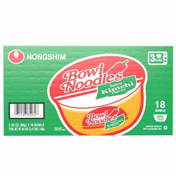 Kimchi Noodle Bowl, 18 ct