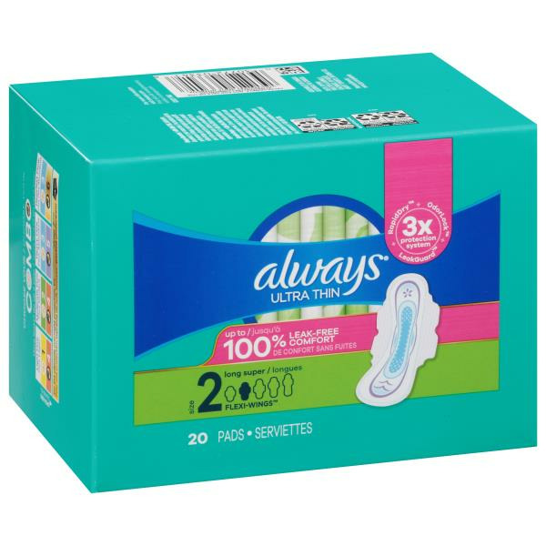 Publix Always Ultra Thin Pads with Wings Pickup Instacart