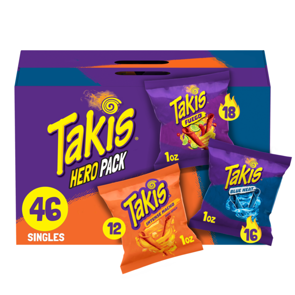 Takis 46 pc / 1 oz Hero Variety Pack, Assorted Flavored Mixed