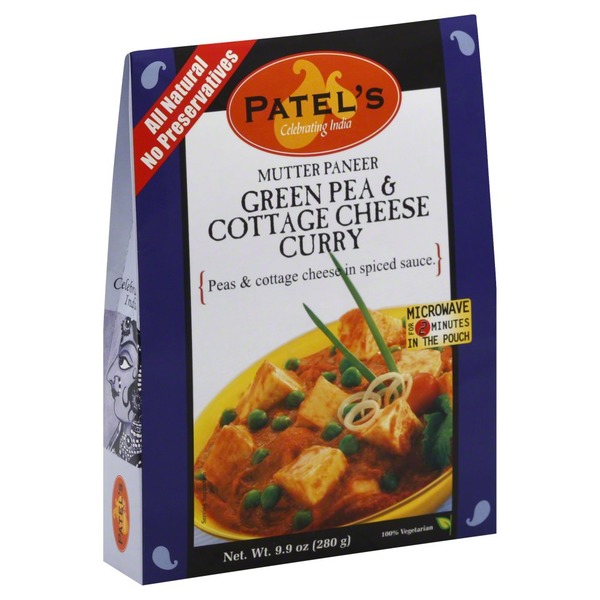 Patels Green Pea Cottage Cheese Curry 9 9 Oz Instacart