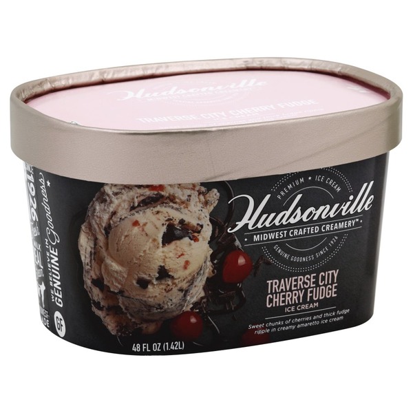 Hudsonville Ice Cream, Traverse City Cherry Fudge (48 oz) Instacart