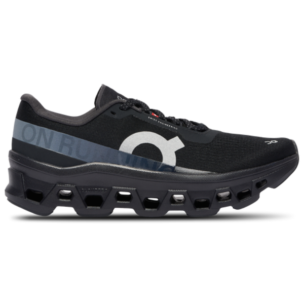 ON Women's Cloudmonster Running Shoes, Size 8 - Black/Black