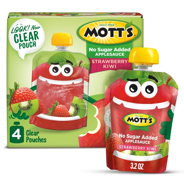 Mott's No Sugar Added Strawberry Kiwi Applesauce (3.2 oz) Instacart