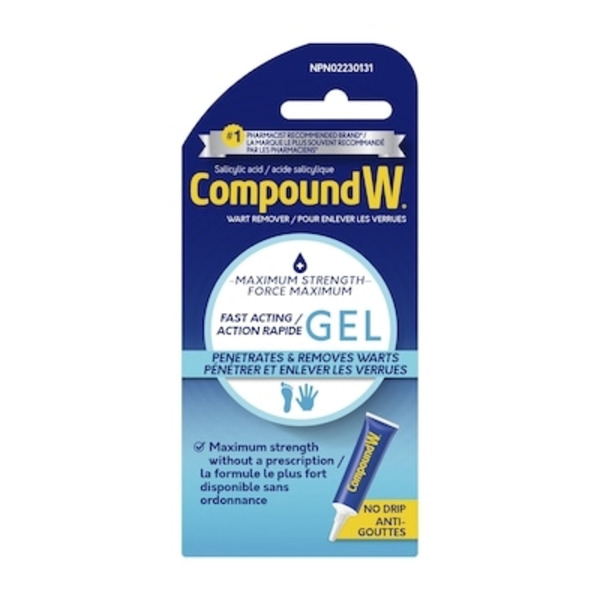 Shoppers Drug Mart Compound W Maximum Strength Wart Remover Gel Same ...