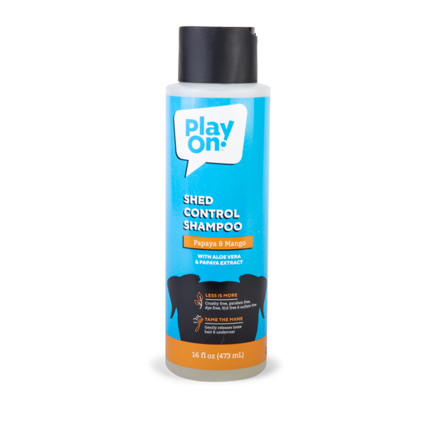 Play On Shed Control Papaya & Mango Dog Grooming Shampoo