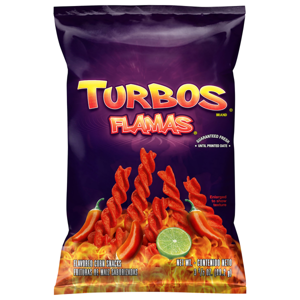 Sabritas Turbos Flamas Corn Snacks