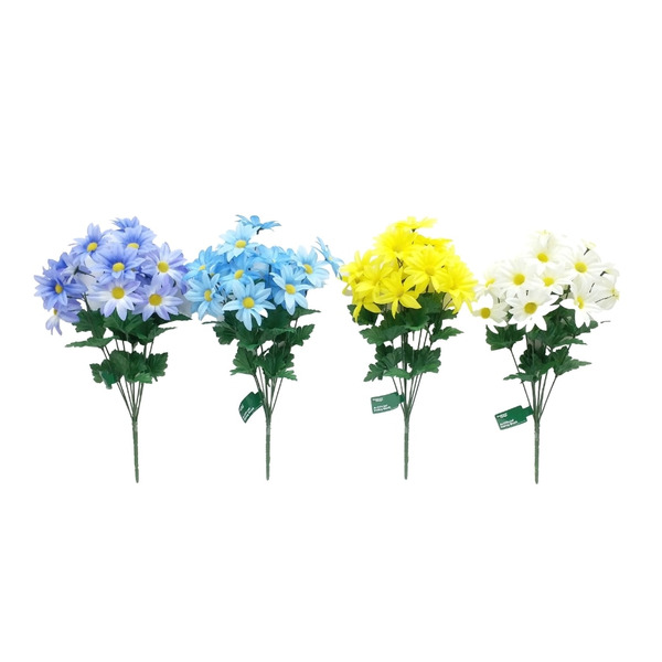 Outdoors by Design Artificial Daisy Floral Bush