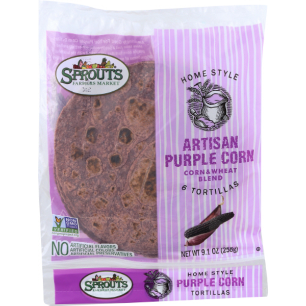 Sprouts Purple Corn Artisan Tortillas (6 ct) from Sprouts Farmers