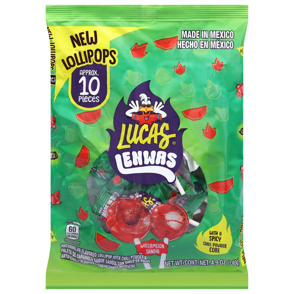 LUCAS LOLLI WTRMLN      10CT