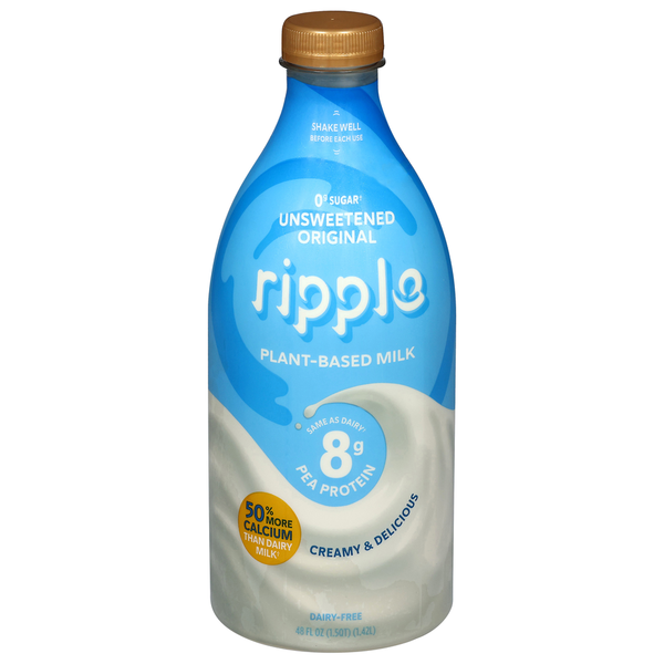 Ripple Plant-Based Unsweetened Original Milk Same-Day Delivery or