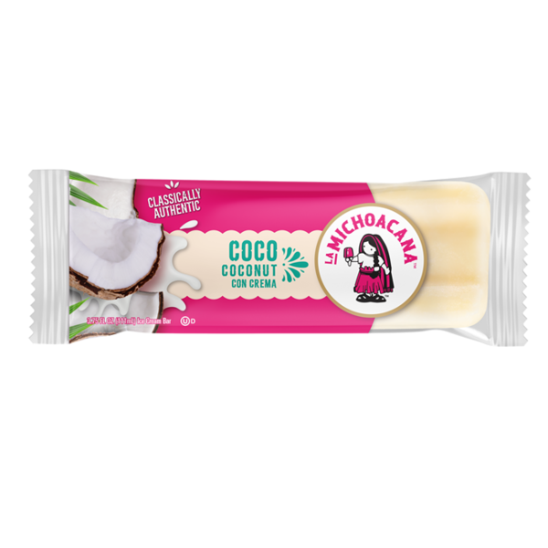 La Michoacana Coconut Ice Cream Bar Paleta