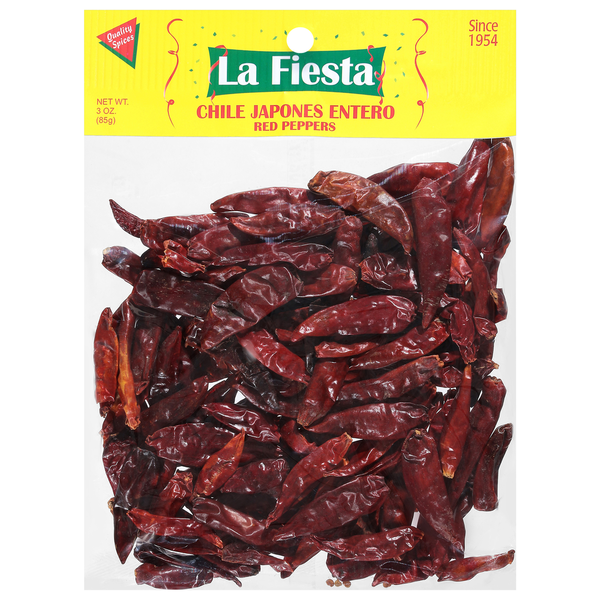 La Fiesta Chile Japones Entero Red Peppers