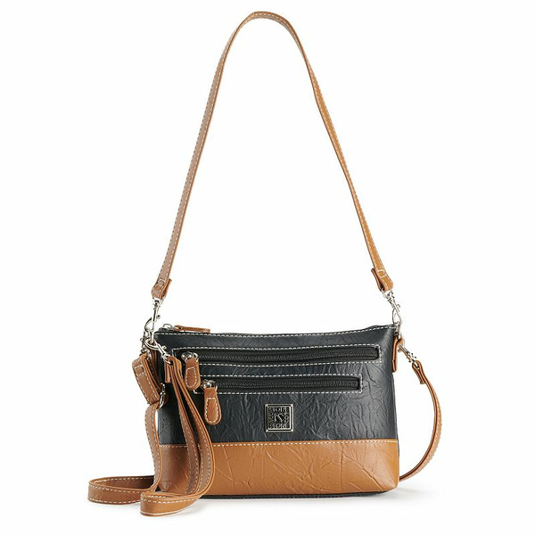 Stone & Co. Nancy Leather 4-in-1 Crossbody Bag - Black & Tan