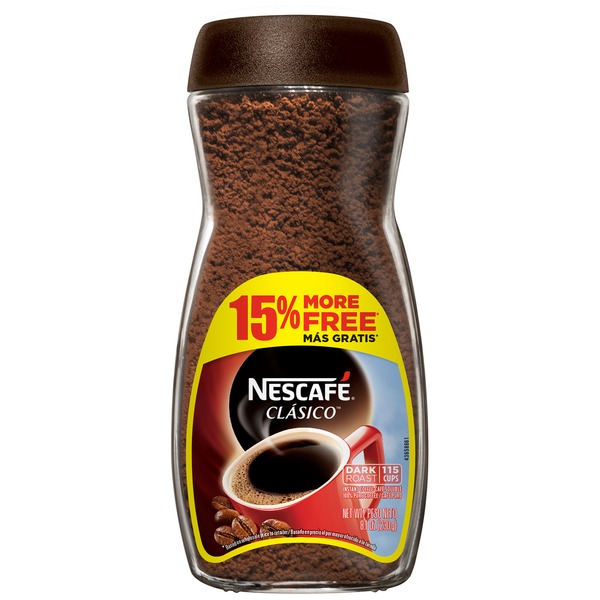 Nescafe Clasico Dark Roast Instant Coffee (8.1 oz) from Safeway Instacart