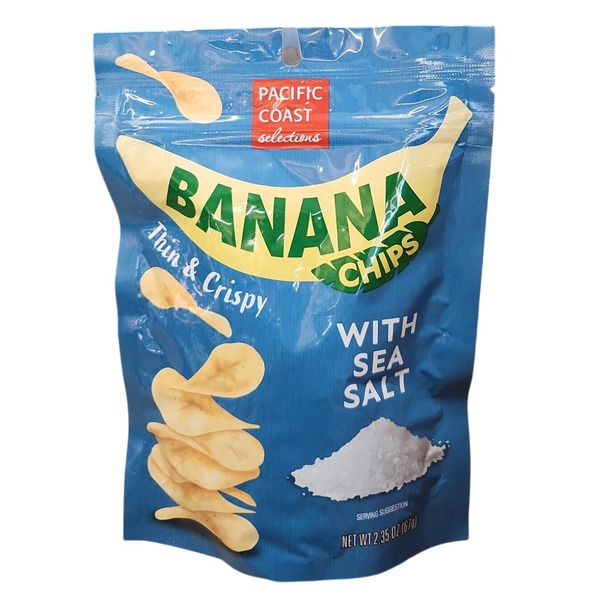 バリュテック・インターナショナル souchiyanpapa13個 Pacific Coast Selections Thin & Crispy Banana Chips With Sea Salt
