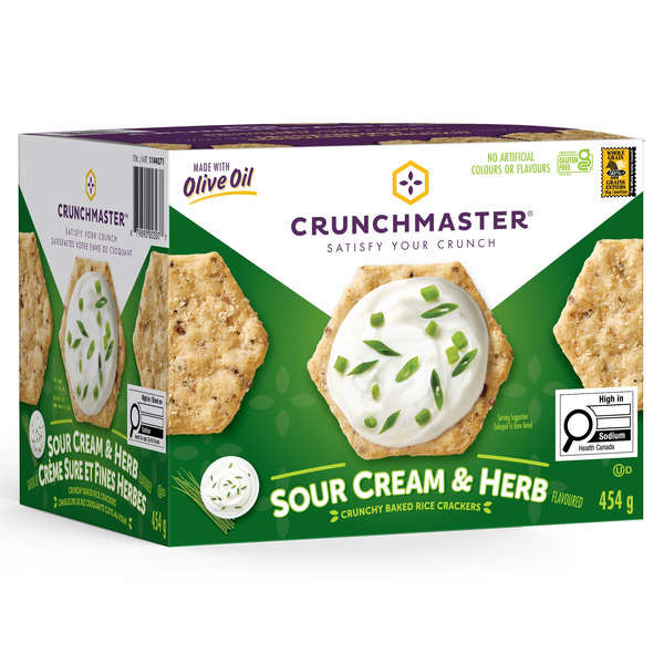​Crunchmaster​ Sour Cream & Herb Flavoured Crackers