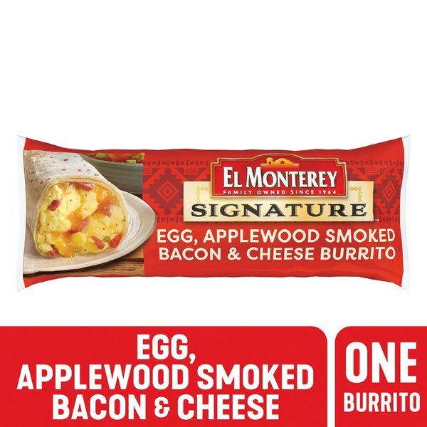 El Monterey Egg, Applewood Smoked Bacon & Cheese Breakfast Burrito