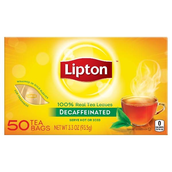 lipton black tea bags decaffeinated from safeway instacart