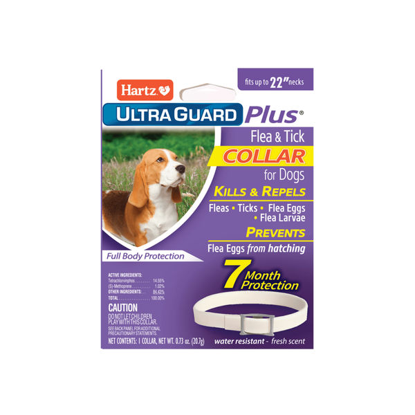Hartz UltraGuard Plus Flea & Tick Collar for Dogs Same-Day