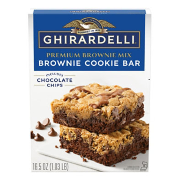 GHIRARDELLI Brownie Cookie Bar, Premium Brownie Mix